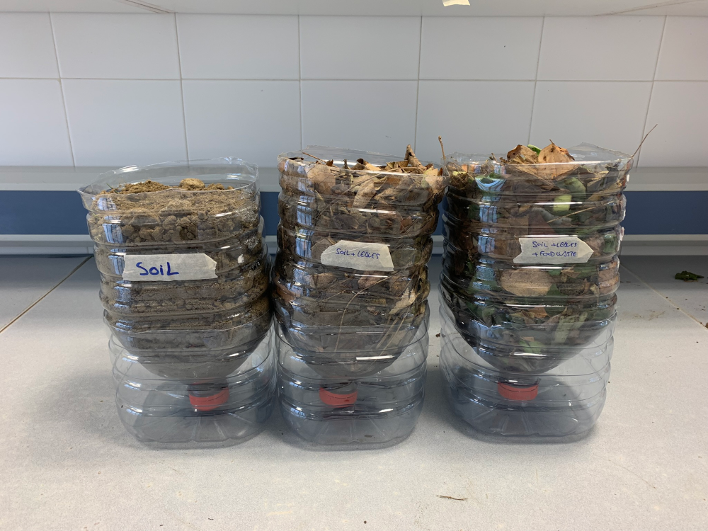 Compostaje en botellas